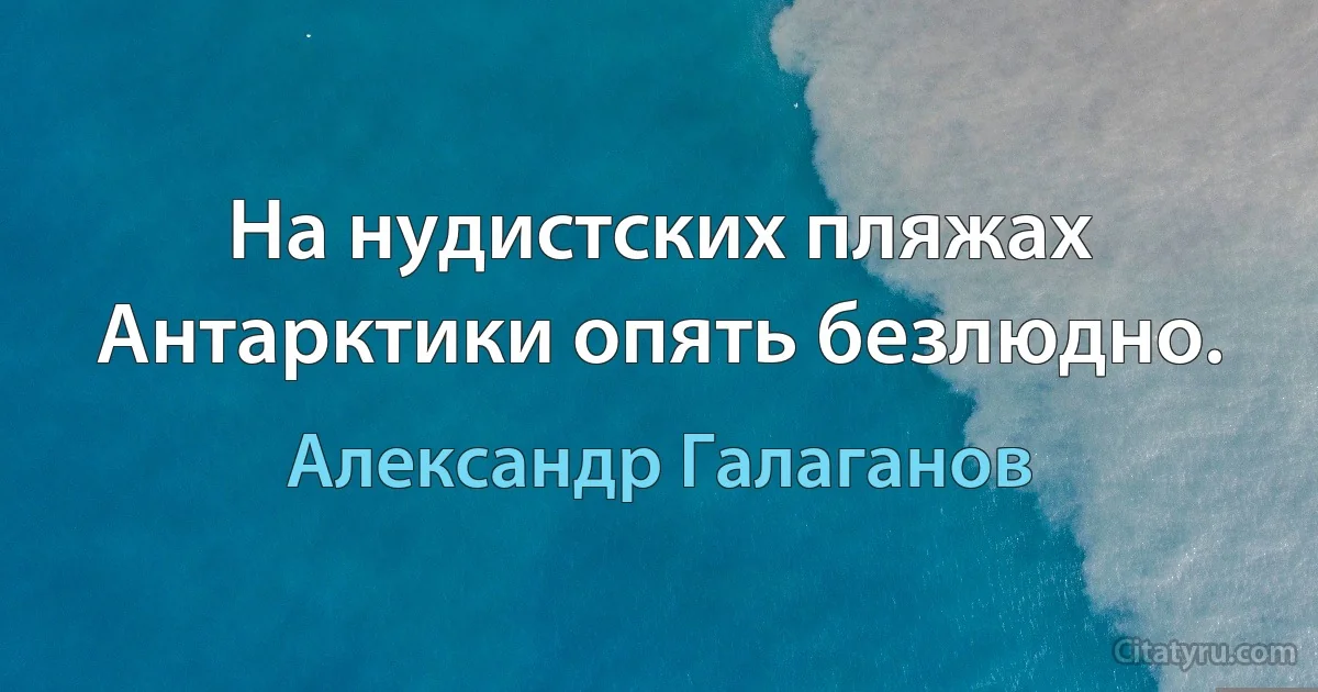 На нудистских пляжах Антарктики опять безлюдно. (Александр Галаганов)